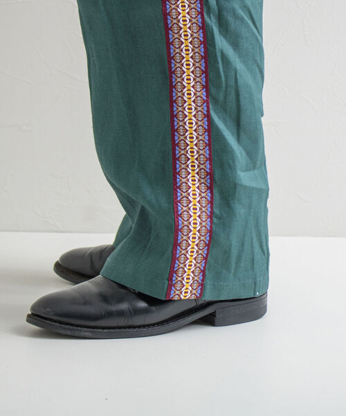 GLOSTER(グロスター)の「【GLOSTER/グロスター】サイドライン リネンイージーパンツ(その他パンツ・メンズ・ブラック/ダークグリーン/ダークブラウン・M/L)」の10枚目の写真