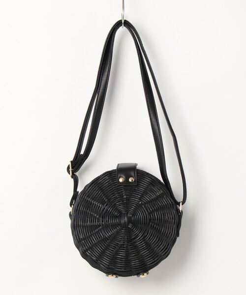 Te chichi（テチチ）の「ラタン丸型ショルダーバッグ（ショルダーバッグ・レディース・ブラック/ブラウン・ﾌﾘ-）」の3枚目の写真