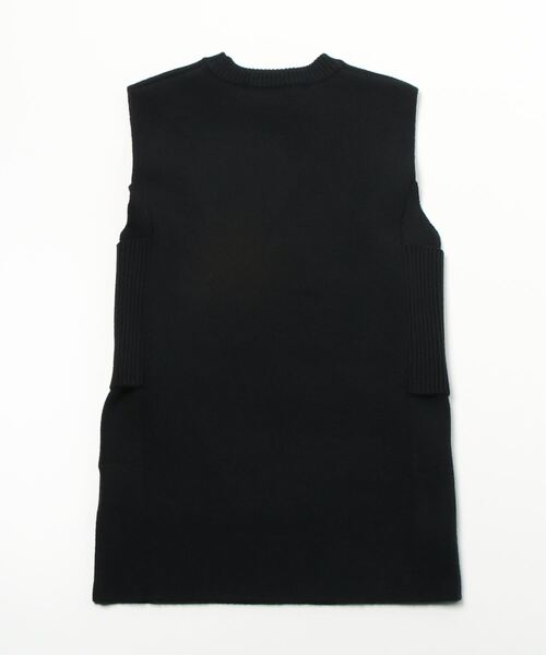 JOHN LAWRENCE SULLIVAN（ジョンローレンスサリバン）の「SLEEVELESS KNIT TOP（ニット/セーター・メンズ・ブラック・MEDIUM/SMALL）」の2枚目の写真