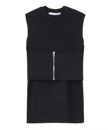 SLEEVELESS KNIT TOP