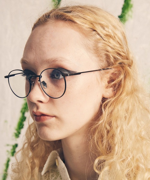 MAISON SPECIAL（メゾンスペシャル）の「《ユニセックスアイテム》ラウンドメタルアイウェア【MAISON SPECIAL/メゾンスペシャル】（メガネ・メンズ・ブラック/グレー/シルバー/ゴールド・FREE）」の2枚目の写真