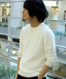 ivory court | 【2015 S/S予約商品 】◆ラミーカタアゼクルーネック プルオーバー(ニット/セーター)