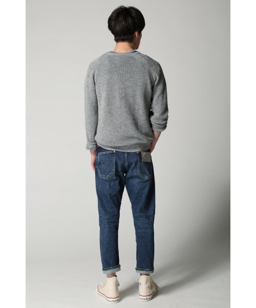 ivory court（アイボリーコート）の「◆ラミーカタアゼクルーネック プルオーバー（ニット/セーター・メンズ・ホワイト/グレー/ネイビー・38/40）」の6枚目の写真