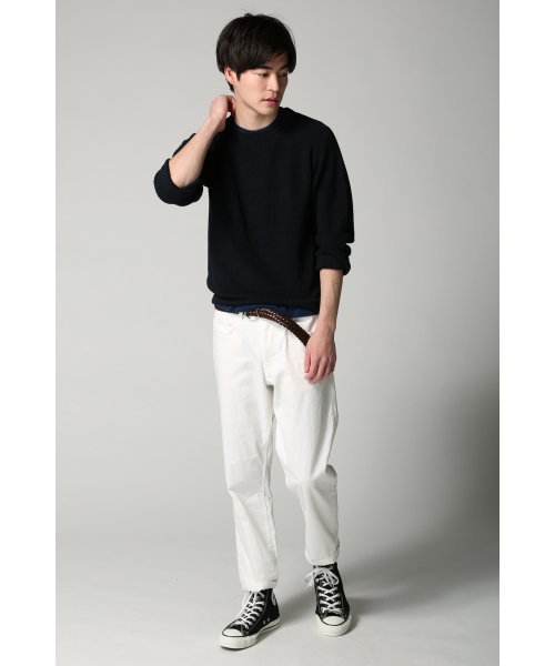 ivory court（アイボリーコート）の「◆ラミーカタアゼクルーネック プルオーバー（ニット/セーター・メンズ・ホワイト/グレー/ネイビー・38/40）」の12枚目の写真