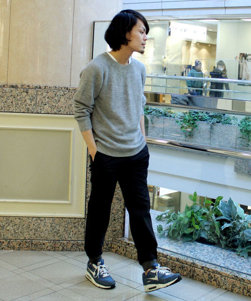 ivory court（アイボリーコート）の「◆ラミーカタアゼクルーネック プルオーバー（ニット/セーター・メンズ・ホワイト/グレー/ネイビー・38/40）」の16枚目の写真