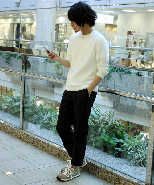 ivory court（アイボリーコート）の「◆ラミーカタアゼクルーネック プルオーバー（ニット/セーター・メンズ・ホワイト/グレー/ネイビー・38/40）」の14枚目の写真