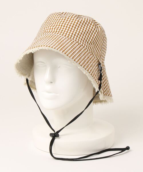 ehka sopo（エヘカソポ）の「リバーシブルバケットハット（ハット・レディース・オフホワイト/ブルー/ミント・ﾌﾘ-）」の7枚目の写真