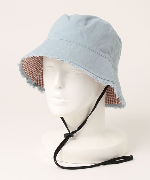 ehka sopo（エヘカソポ）の「リバーシブルバケットハット（ハット・レディース・オフホワイト/ブルー/ミント・ﾌﾘ-）」の22枚目の写真