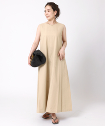 B.C STOCK | 《追加》リネン混ノースリワンピース(ワンピース)