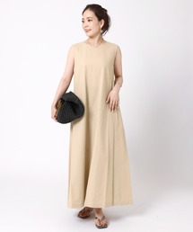 B.C STOCK | 《追加》リネン混ノースリワンピース(ワンピース)