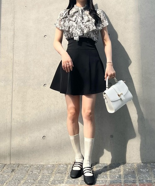 TITTY&CO.(ティティーアンドコー)の「【TITTY&Co.】トワルドジュイラッフルリボンブラウス(シャツ/ブラウス・レディース・ブラック/グレー系その他・FREE)」の20枚目の写真