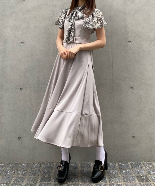 TITTY&CO.(ティティーアンドコー)の「【TITTY&Co.】トワルドジュイラッフルリボンブラウス(シャツ/ブラウス・レディース・ブラック/グレー系その他・FREE)」の11枚目の写真