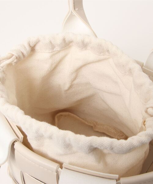 HWG_5（エイチダブルゴー）の「メッシュ編み込みショルダーハンドバッグ（ショルダーバッグ・レディース・ホワイト/ブラック/ベージュ/グリーン・FREE）」の7枚目の写真