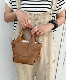 HWG_5 | メッシュ編み込みショルダーハンドバッグ(ショルダーバッグ)