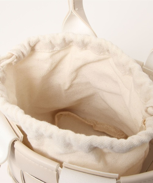 HWG_5（エイチダブルゴー）の「メッシュ編み込みショルダーハンドバッグ（ショルダーバッグ・レディース・ホワイト/ブラック/ベージュ/グリーン・FREE）」の13枚目の写真