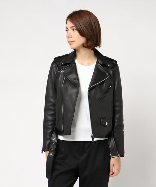 ジョンローレンスサリバン　ライダース　48 LEATHER BIKER JACKET