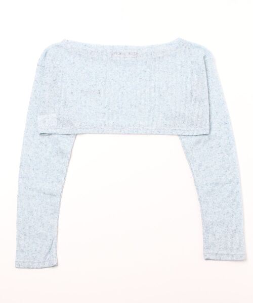 CRANK（クランク）の「【CRANK/クランク】BOATNECK CROP KNITWEAR/ボートネック クロップ ニットウェア サマーニット クロップ丈 レイヤード（ニット/セーター・レディース・スカイブルー/ベージュ/グレー・ONE SIZE）」の19枚目の写真