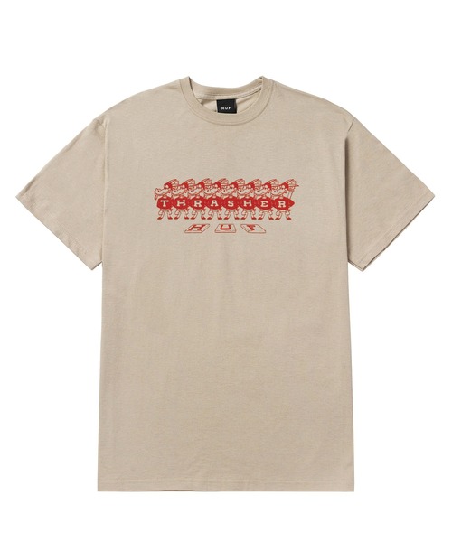 HUF（ハフ）の「THRASHER MASON TEE / HUF 【HUF×THRASHER】 コラボ プリントTシャツ（Tシャツ/カットソー・メンズ・ブラック/サンドベージュ・SMALL/MEDIUM/LARGE/X-LARGE/XX-LARGE）」の2枚目の写真