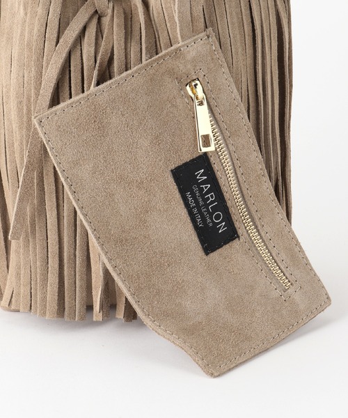 MARLON FIRENZE(マーロンフィレンツェ)の「【MARLON FIRENZE/マルロン】スエードフリンジ2WAYバッグ(ハンドバッグ・レディース・ベージュ・FREE)」の17枚目の写真