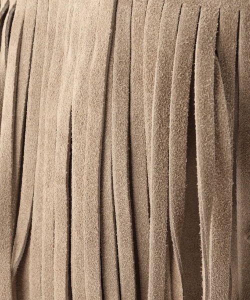 MARLON FIRENZE(マーロンフィレンツェ)の「【MARLON FIRENZE/マルロン】スエードフリンジ2WAYバッグ(ハンドバッグ・レディース・ベージュ・FREE)」の15枚目の写真