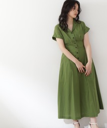 N.(N. Natural Beauty Basic) | 【追加生産】【S Size Line】◆コットンローン開襟ハイウエストワンピース(ワンピース)