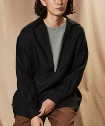 【LA BOUCLE / ラブークル】スキッパー リネンシャツ