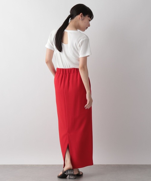 LOWRYS FARM(ローリーズファーム)の「バックオープンTシャツ 297159(Tシャツ/カットソー・レディース・ブラック/オフホワイト/ブラウン・FREE)」の14枚目の写真