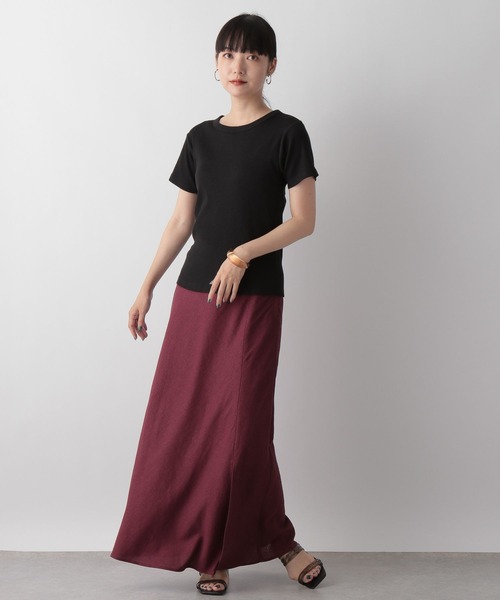 LOWRYS FARM(ローリーズファーム)の「バックオープンTシャツ 297159(Tシャツ/カットソー・レディース・ブラック/オフホワイト/ブラウン・FREE)」の5枚目の写真
