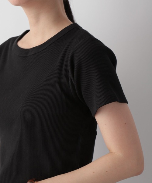 LOWRYS FARM(ローリーズファーム)の「バックオープンTシャツ 297159(Tシャツ/カットソー・レディース・ブラック/オフホワイト/ブラウン・FREE)」の15枚目の写真
