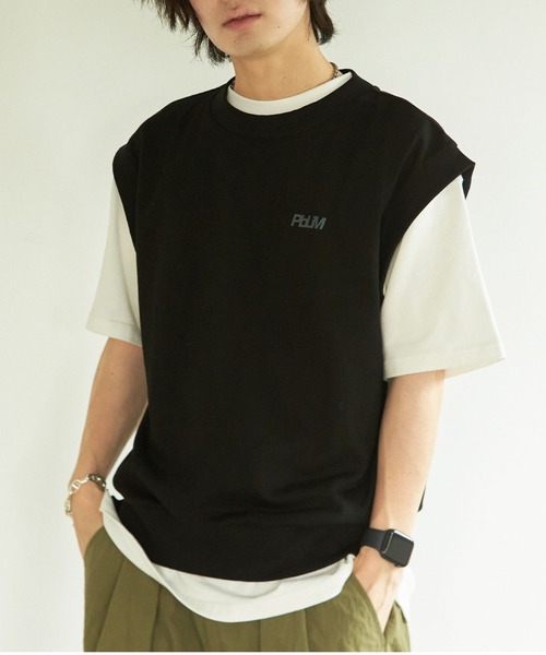PBLIM(ページボーイリム)の「PAGEBOYLIM/スウェットベスト(ベスト・レディース・ブラック/グレー/オレンジ・MEDIUM/LARGE)」の2枚目の写真