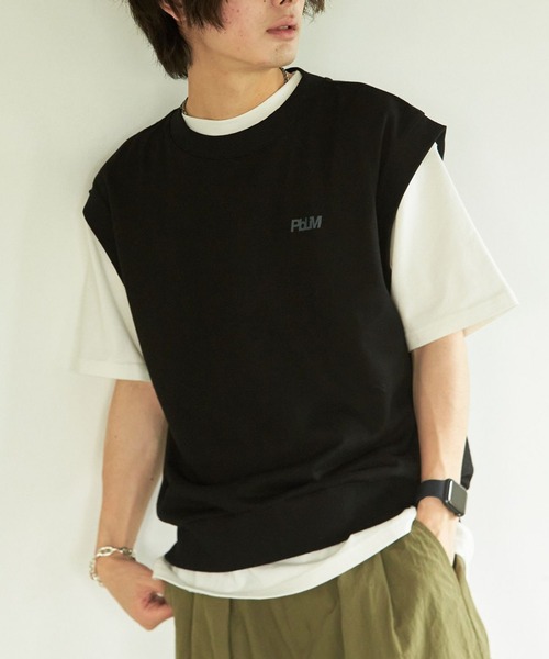 PBLIM(ページボーイリム)の「PAGEBOYLIM/スウェットベスト(ベスト・レディース・ブラック/グレー/オレンジ・MEDIUM/LARGE)」の10枚目の写真