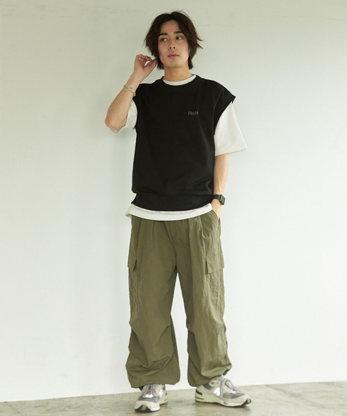 PBLIM(ページボーイリム)の「PAGEBOYLIM/スウェットベスト(ベスト・レディース・ブラック/グレー/オレンジ・MEDIUM/LARGE)」の7枚目の写真