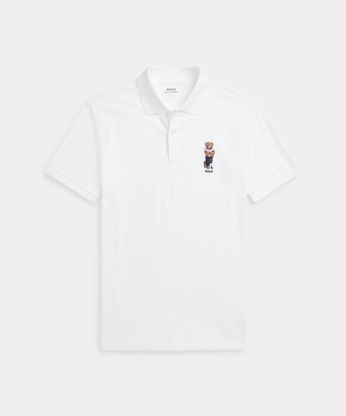 POLO RALPH LAUREN（ポロ ラルフ ローレン）の「カスタム スリム ベア パフォーマンス ポロシャツ（ポロシャツ・メンズ・ホワイト・S/M/XS/XL/L）」の4枚目の写真
