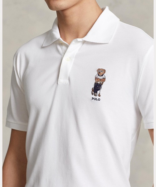 POLO RALPH LAUREN（ポロ ラルフ ローレン）の「カスタム スリム ベア パフォーマンス ポロシャツ（ポロシャツ・メンズ・ホワイト・S/M/XS/XL/L）」の7枚目の写真