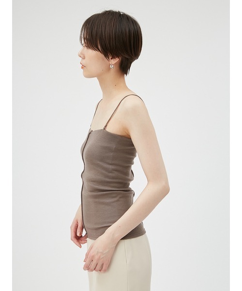 FRAY I.D（フレイアイディー）の「ウールフライスカップインベアトップ（チューブトップ・レディース・ブラック/ブラウン/アイボリー・FREE）」の11枚目の写真