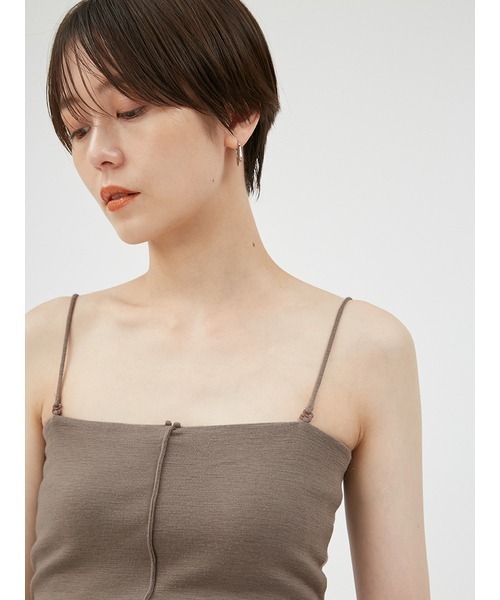 FRAY I.D（フレイアイディー）の「ウールフライスカップインベアトップ（チューブトップ・レディース・ブラック/ブラウン/アイボリー・FREE）」の12枚目の写真