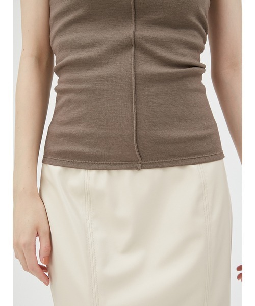 FRAY I.D（フレイアイディー）の「ウールフライスカップインベアトップ（チューブトップ・レディース・ブラック/ブラウン/アイボリー・FREE）」の13枚目の写真