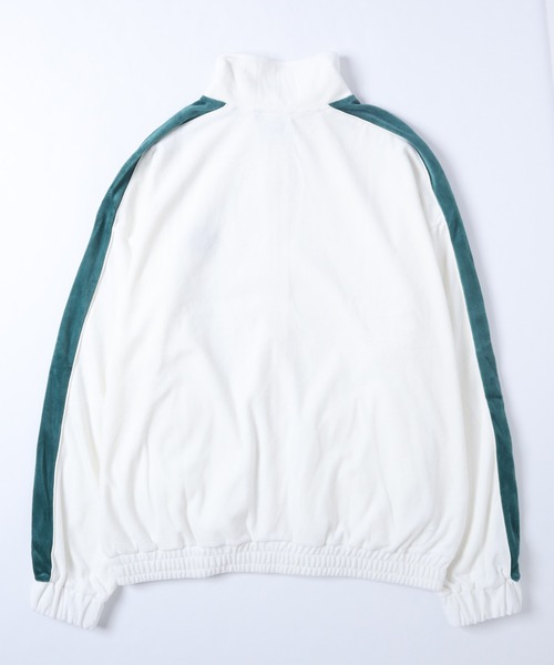 VISION STREET WEAR(ヴィジョンストリートウェア)の「【VISION STREET WEAR】2点セット ベロアカラージャージセットアップ(ジャージ・レディース・ブラック/パープル/オフホワイト/グリーン・MEDIUM/LARGE/X-LARGE)」の16枚目の写真
