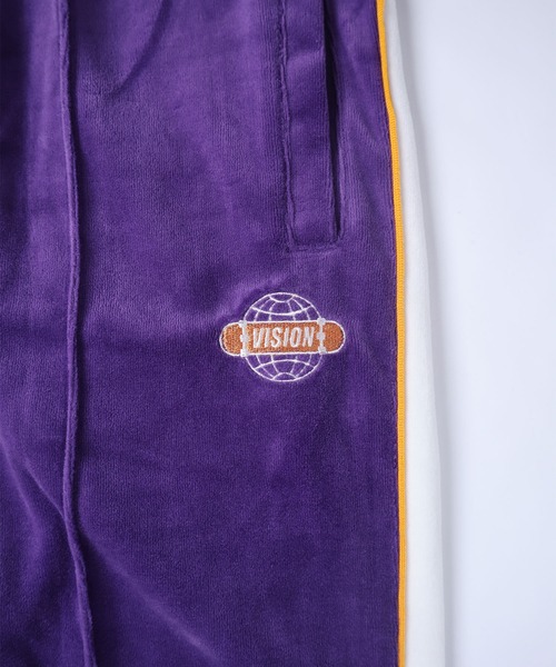 VISION STREET WEAR(ヴィジョンストリートウェア)の「【VISION STREET WEAR】2点セット ベロアカラージャージセットアップ(ジャージ・レディース・ブラック/パープル/オフホワイト/グリーン・MEDIUM/LARGE/X-LARGE)」の19枚目の写真
