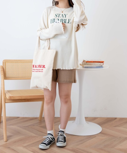 WEGO（ウィゴー）の「WEGO/メロウワッフルロンT（Tシャツ/カットソー・レディース・その他1/その他2・FREE）」の3枚目の写真