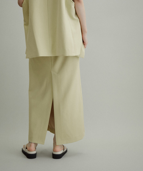 ADAM ET ROPE'（アダムエロペ）の「【WEB限定(一部店舗展開あり)】ロングベンツペンシルスカート（スカート・レディース・オフホワイト/ベージュ系その他/ブラック系その他・38/36）」の8枚目の写真