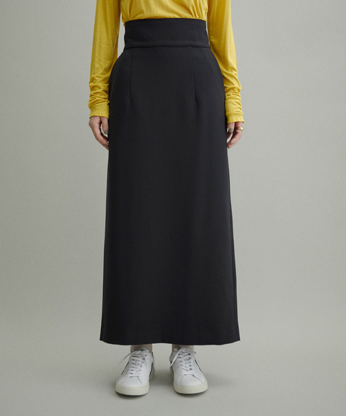 ADAM ET ROPE'（アダムエロペ）の「【WEB限定(一部店舗展開あり)】ロングベンツペンシルスカート（スカート・レディース・オフホワイト/ベージュ系その他/ブラック系その他・38/36）」の9枚目の写真