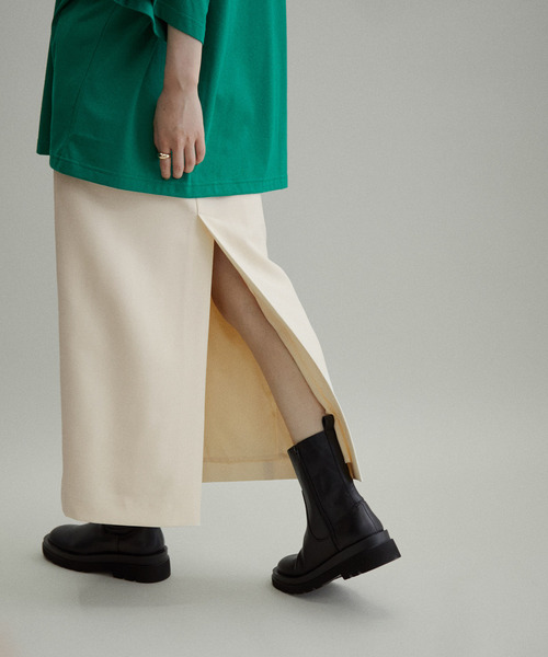 ADAM ET ROPE'（アダムエロペ）の「【WEB限定(一部店舗展開あり)】ロングベンツペンシルスカート（スカート・レディース・オフホワイト/ベージュ系その他/ブラック系その他・38/36）」の17枚目の写真