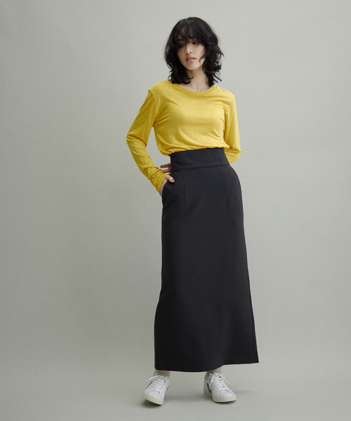 ADAM ET ROPE'（アダムエロペ）の「【WEB限定(一部店舗展開あり)】ロングベンツペンシルスカート（スカート・レディース・オフホワイト/ベージュ系その他/ブラック系その他・38/36）」の19枚目の写真