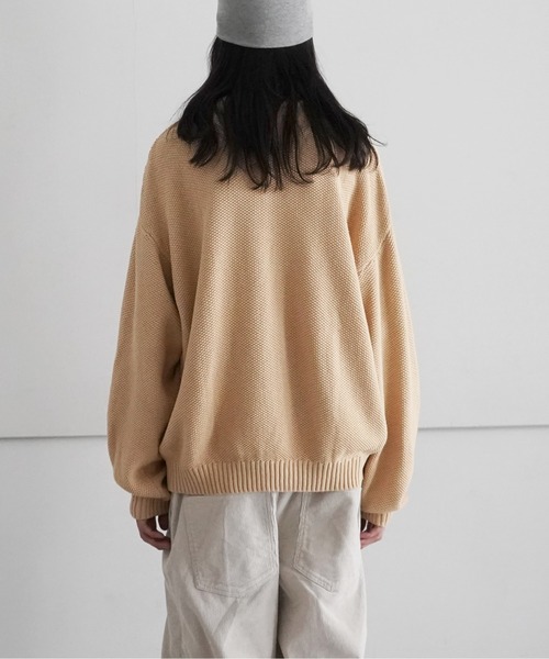 KARMA(カルマ)の「KARMA CABLE KNIT SWEATER(ニット/セーター・メンズ・ベージュ/ネイビー/グリーン・S/M)」の5枚目の写真