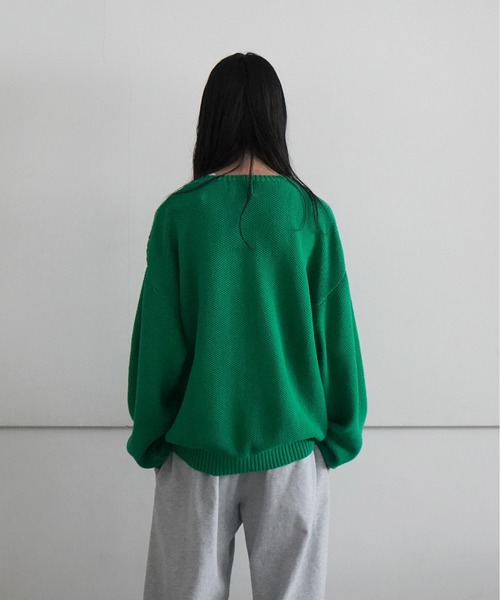 KARMA(カルマ)の「KARMA CABLE KNIT SWEATER(ニット/セーター・メンズ・ベージュ/ネイビー/グリーン・S/M)」の9枚目の写真