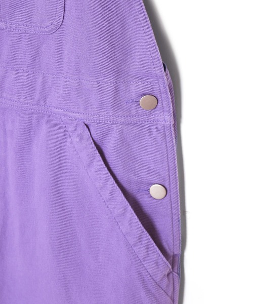 Alley by w closet(アリーバイダブルクローゼット)の「【Alley】サロペットミニスカート(ジャンパースカート・レディース・パープル/ブラック・FREE)」の3枚目の写真