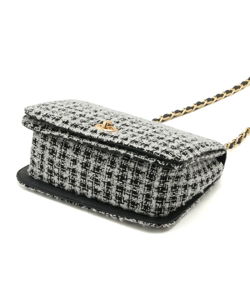 ROPE' PICNIC（ロペピクニック）の「ツイードチェーンショルダーバッグ（ショルダーバッグ・レディース・ブラック/ベージュ・FREE）」の8枚目の写真