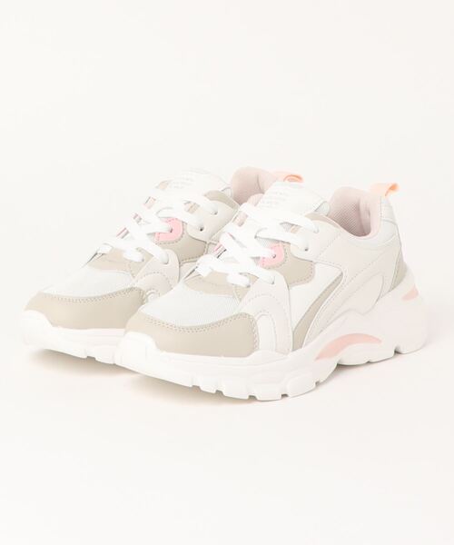 NEV(ネブ)の「【NEV SURF】ネブサーフ ダッドスニーカー 618【厚底】(スニーカー・レディース・ホワイト×グレー/ホワイト系その他・23.5cm/24.5cm/23.0cm/24.0cm)」の2枚目の写真