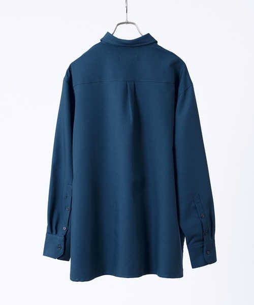 INTER FACTORY（インターファクトリー）の「ファッションインフルエンサー yuuki - Wool like basic shirts / ウールライクベーシックシャツ　made in INTER FACTORY（シャツ/ブラウス・メンズ・グレー/ブルー・SMALL/MEDIUM）」の19枚目の写真